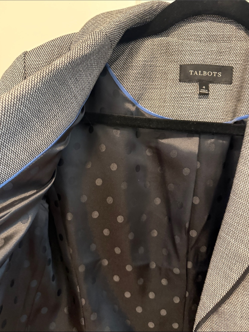 Talbots Tweed Notch-Lapel Two-Button Blazer - Picture 5 of 8